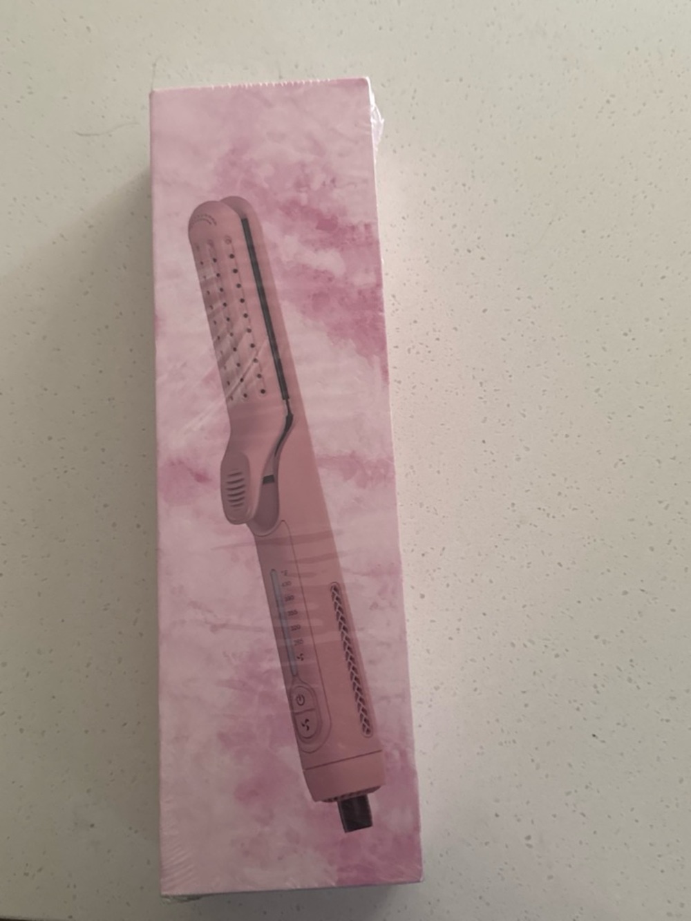 Pink Hair Straightener Hot Brush
